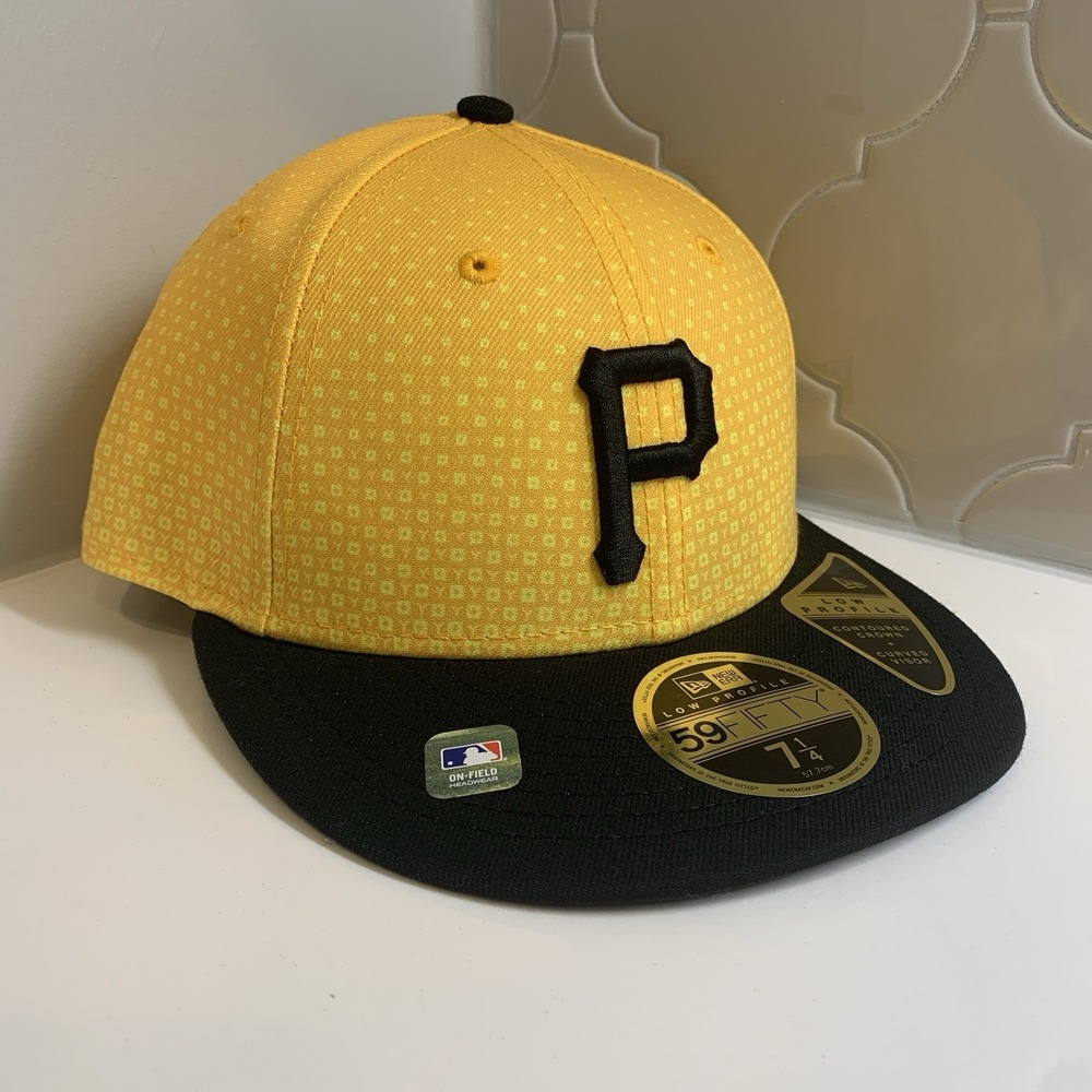 Pittsburgh Pirates New Era 59FIFTY City Connect Yellow Fitted Hat Size 7 1/4